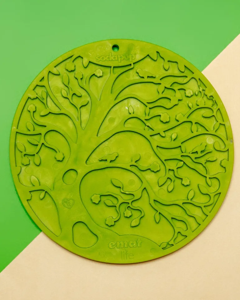 Tree of Life Enrichment Lick Mat with Suction Cups (Made in the USA)
