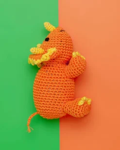 Triceratops Organic Knit Dog Toy
