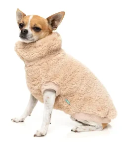 Turtle Teddy Dog Fleece in Desert Tan