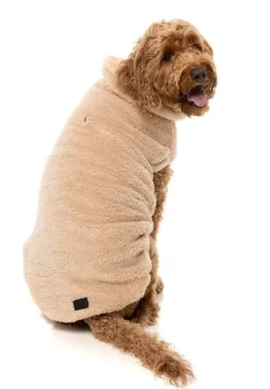 Turtle Teddy Dog Fleece in Desert Tan