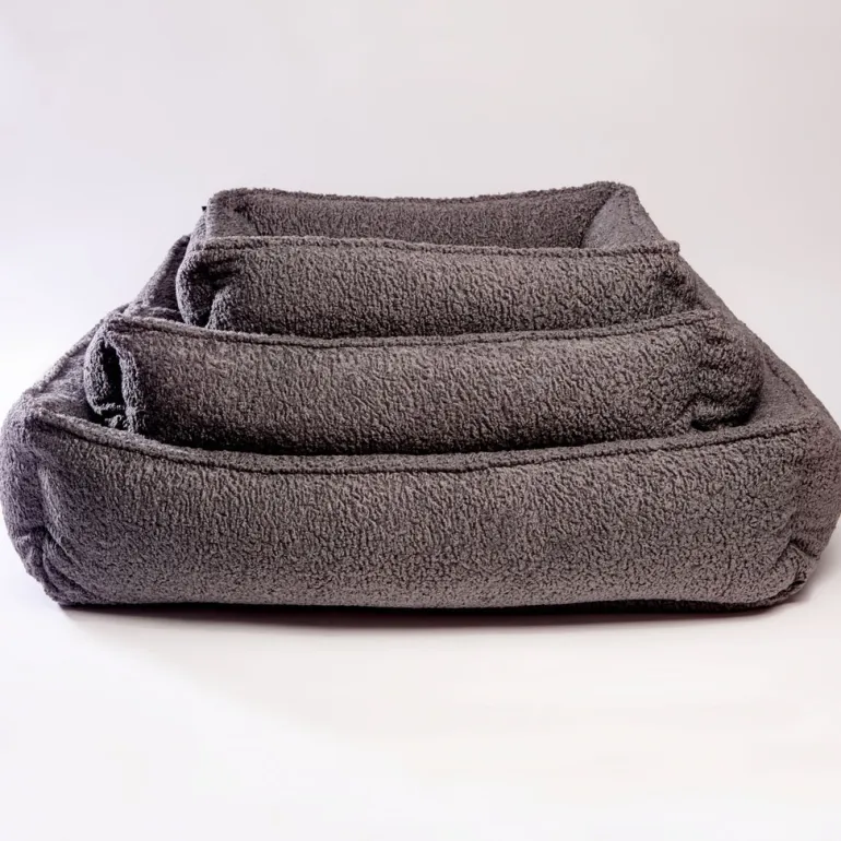 Urban Lounger Dog Bed in Grey Sheepskin (Direct Ship)