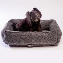 Urban Lounger Dog Bed in Grey Sheepskin (Direct Ship)