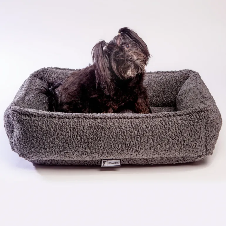Urban Lounger Dog Bed in Grey Sheepskin (Direct Ship)