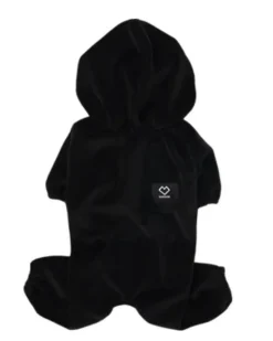 Velour Coverall Onesie for Dogs - Regular Fit (in Purple, Ivory, or Black) (FINAL SALE)