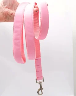 Velvet Dog Leash Petal Pink (Made in the USA)