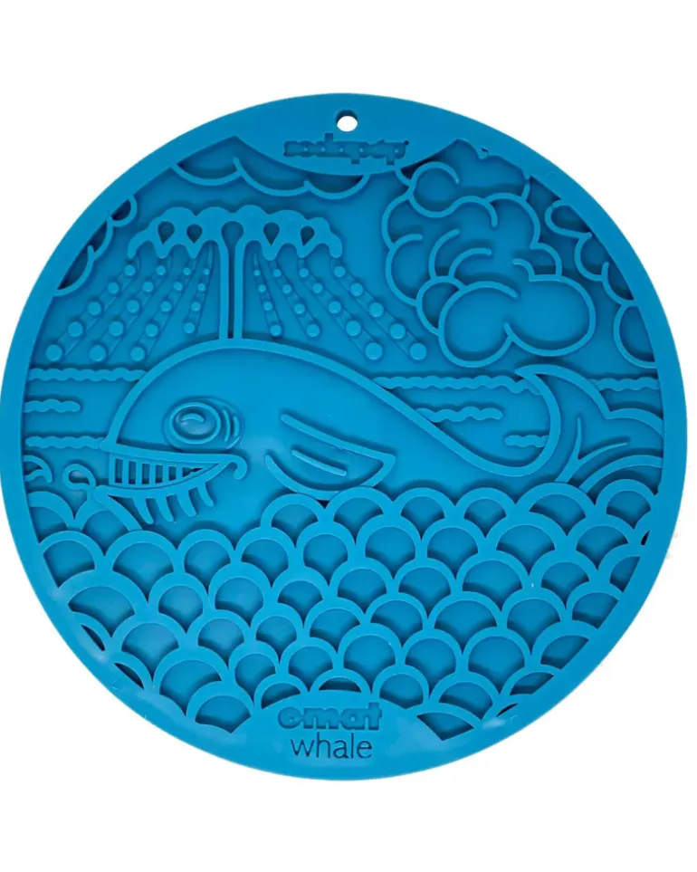 Whale Dog Lick Mat With Suction Cups (Made in the USA)