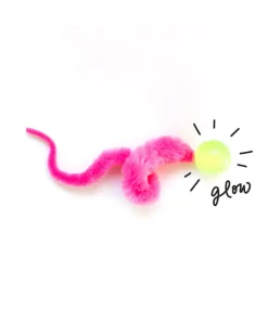 Wiggly Glow in the Dark Ball Cat Toy (Made in the USA)