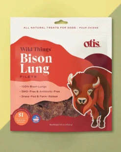 Wild Things Bison Lung Filets Dog Treat