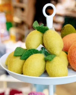 Wool Lemon Dog Toy