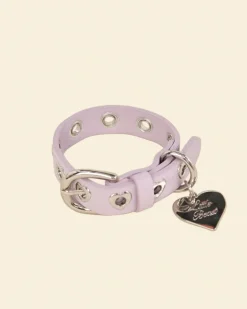 You Mean The World To Me Dog Collar in Lilac